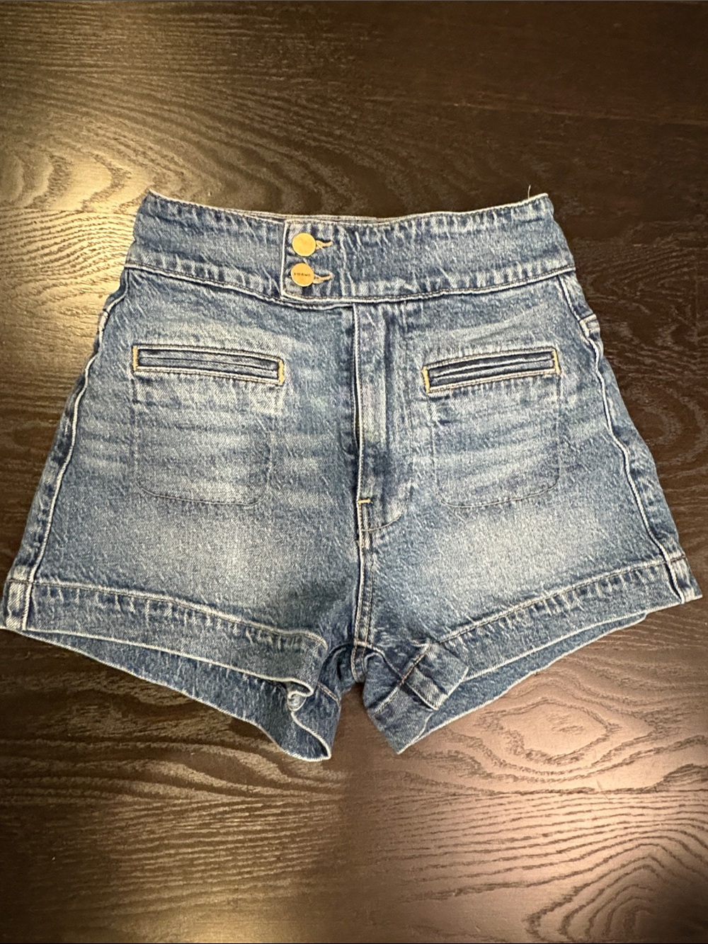 Frame Le Hardy Denim High-Rise Jean Shorts